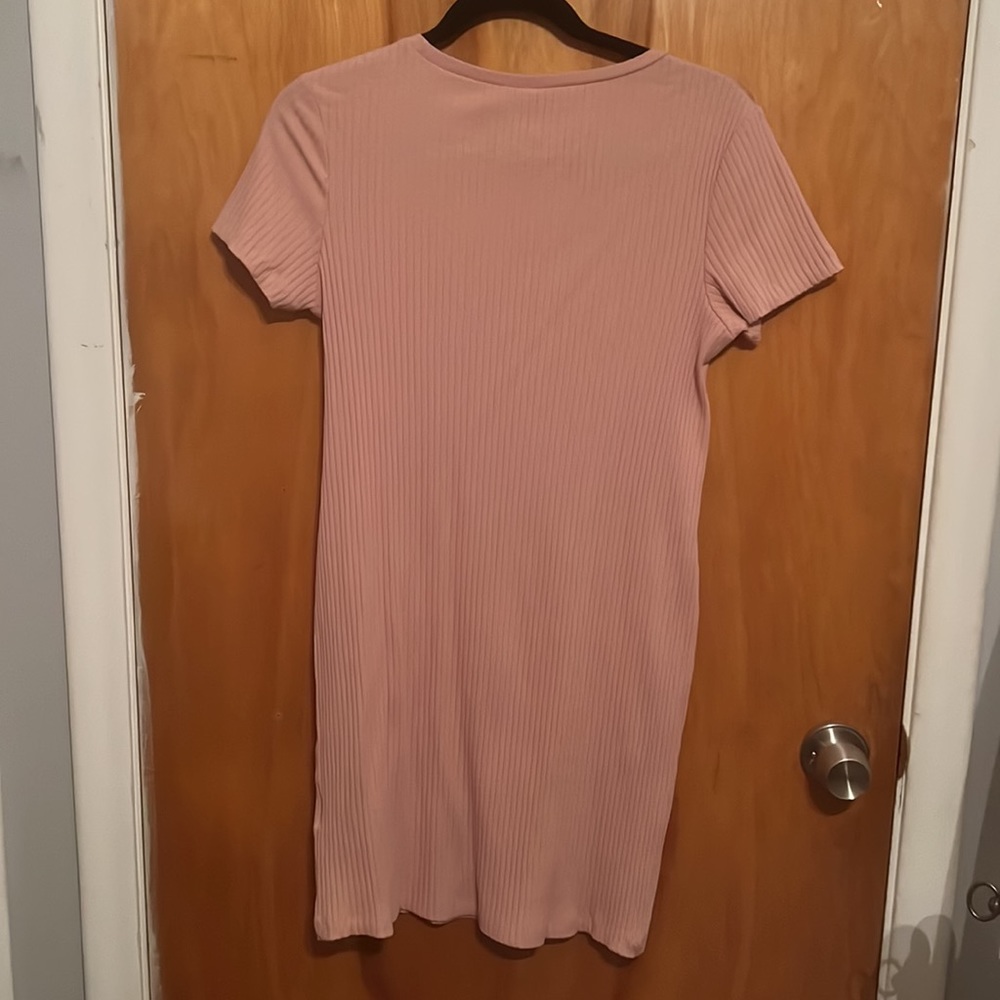 Pink Ribbed Dress - Picture 3 of 3